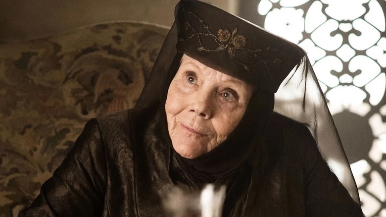 Diana Rigg as Lady Olenna Tyrell in 