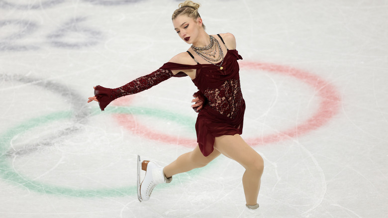 Amber Glenn of Team United States competes during the Women's Single Skating - Short Program on day eleven of the Milano Cortina 2026 Winter Olympic games at Milano Ice Skating Arena on February 17, 2026