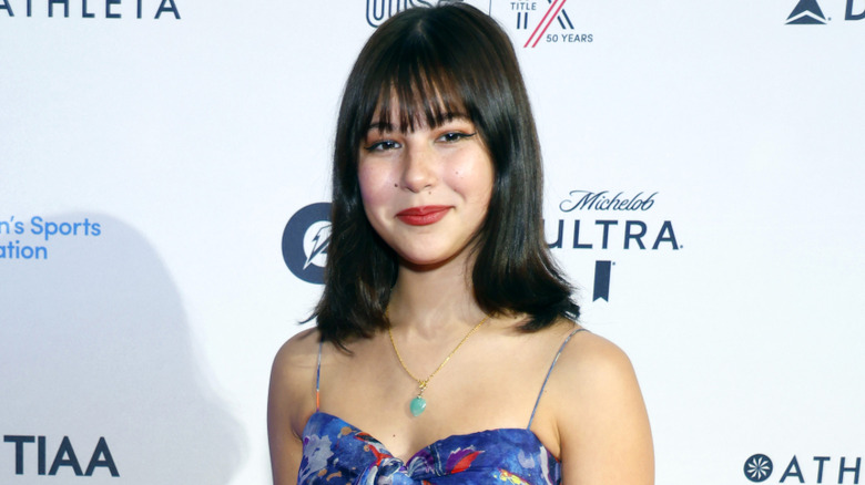 Alysa Liu with shoulder length hair