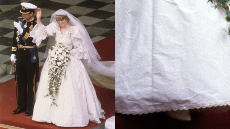 Princess Diana and Prince Charles on their wedding day