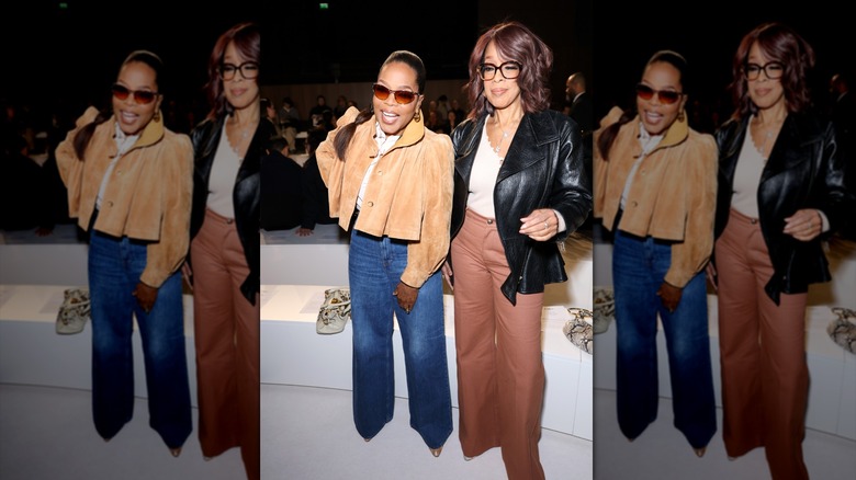 Oprah Winfrey and Gayle King attend the Chloé Womenswear Fall/Winter 2026-2027 show as part of Paris Fashion Week on March 05, 2026 in Paris, France.