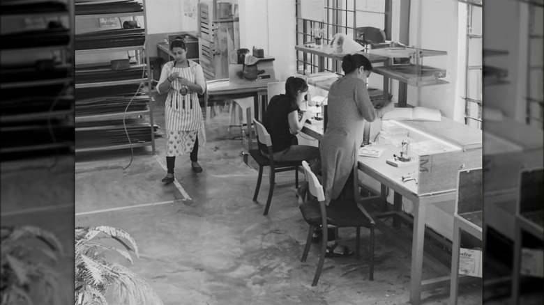 Workers in a store