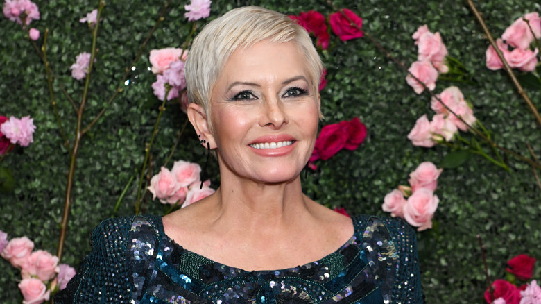 Nicole Eggert smiles at a 2025 event.