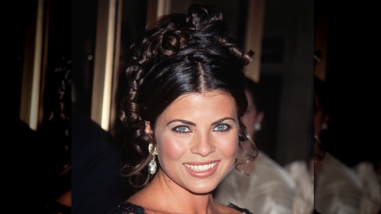 Yasmine Bleeth at the 14th annual Council of Fashion Designers of America Awards in New York City in January 1995