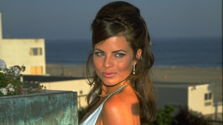 Yasmine Bleeth attends a "Baywatch" cast event hosted by the American Red Cross in July 1995
