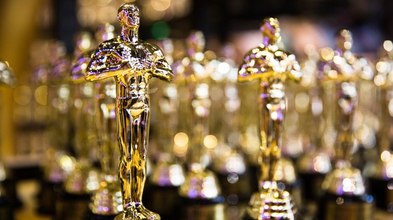 Oscars award statuettes