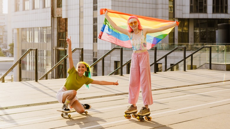 couple skating