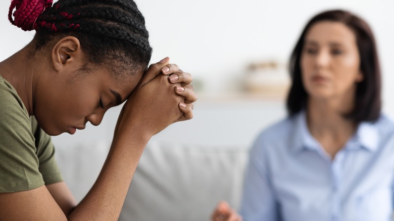 woman in therapy