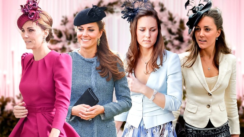 Princess Kate at various weddings