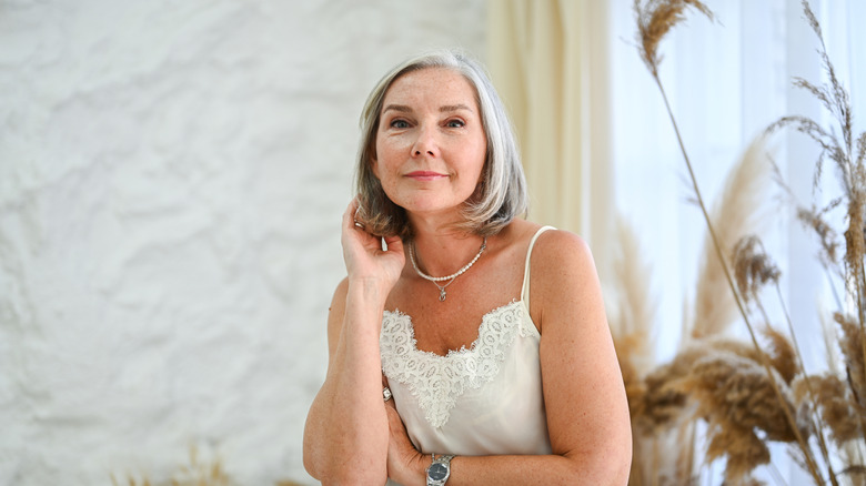 Woman with a bob haircut