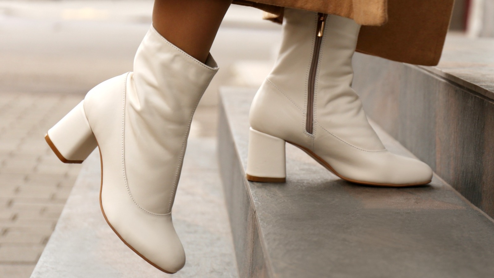 White ankle boots trend hotsell