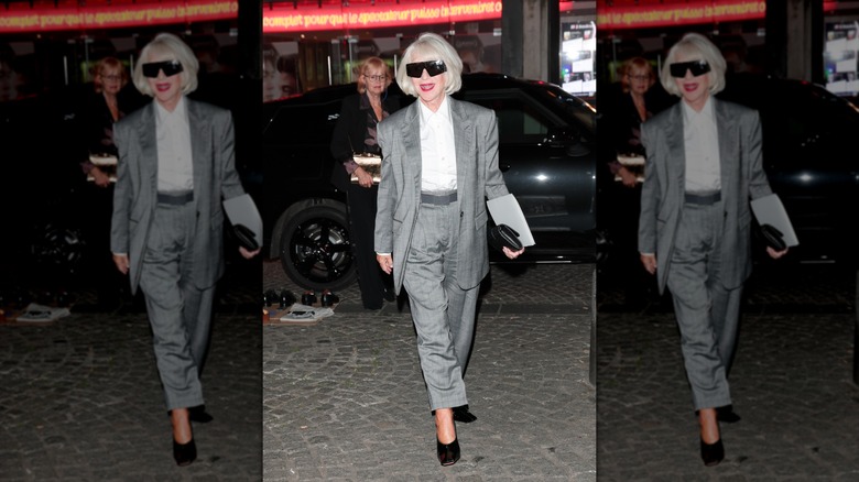 Helen Mirren attends the Stella McCartney Womenswear S/S 2026 show in September 2025.
