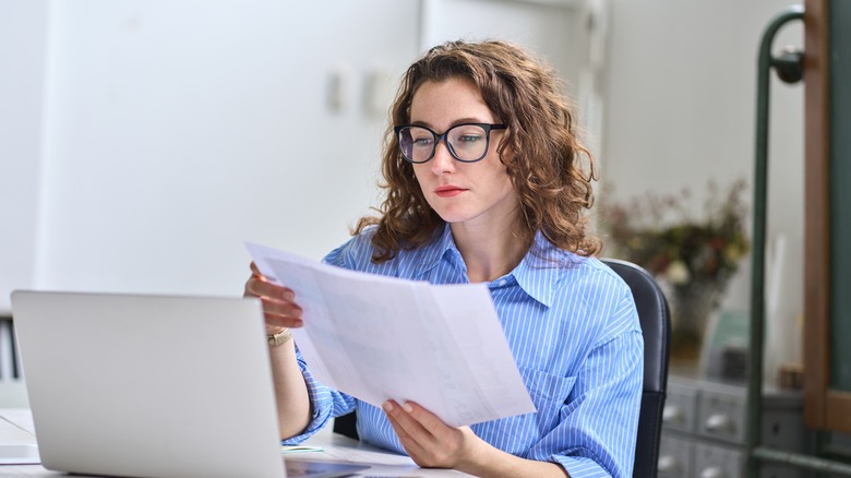 Woman at work