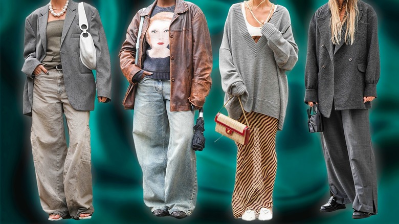 Four oversized outfits