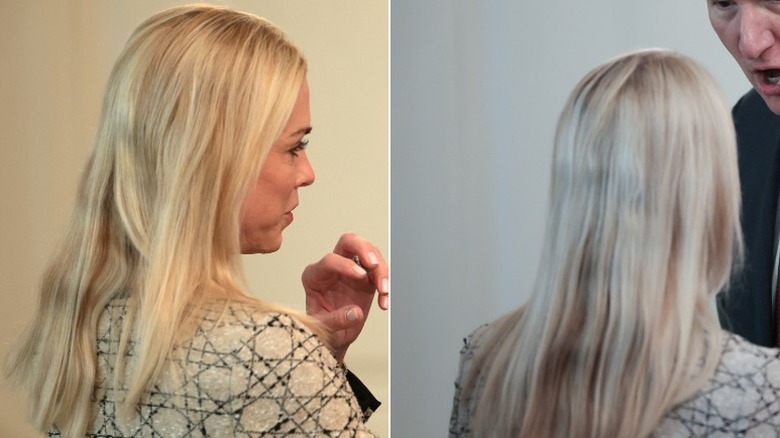 Pam Bondi at a governors meeting in the White House