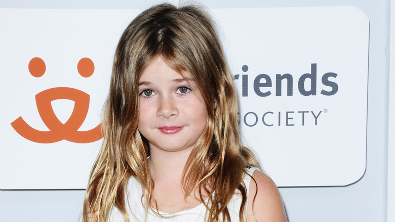 Harlow Jane as a kid on the red carpet
