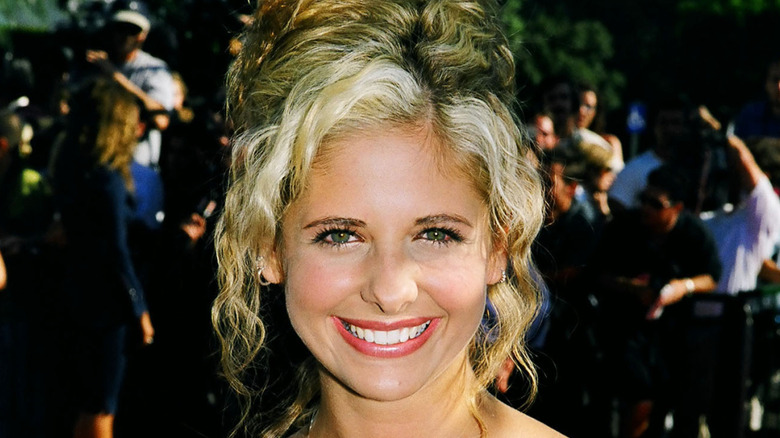 Sarah Michelle Gellar smiling on the red carpet