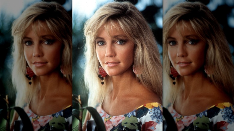 Heather Locklear poses for the movie "The Return of Swamp Thing" in 1989