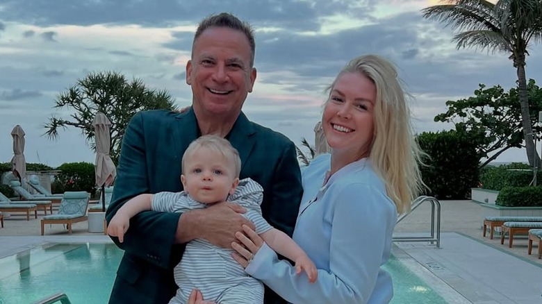 Karoline Leavitt poses with her husband and son