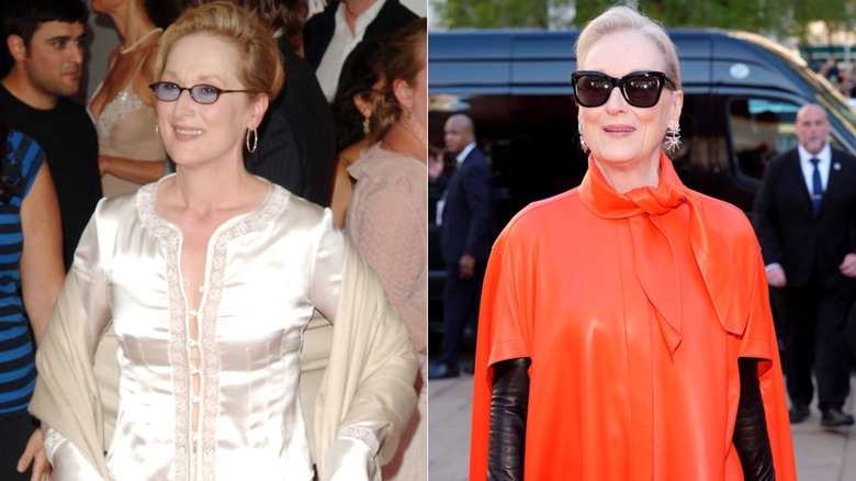 Meryl Streep at the Devil Wears Prada premiere in 2006 and 2026