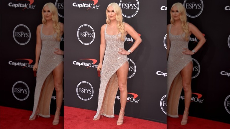 Lindsey Vonn poses at the ESPYs