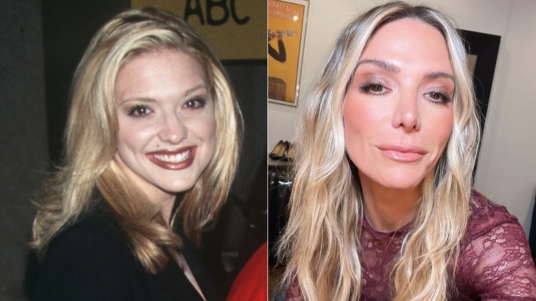 Side-by-side photos of Debbie Metanopoulos taken in 1998 (left) and 2024 (right)