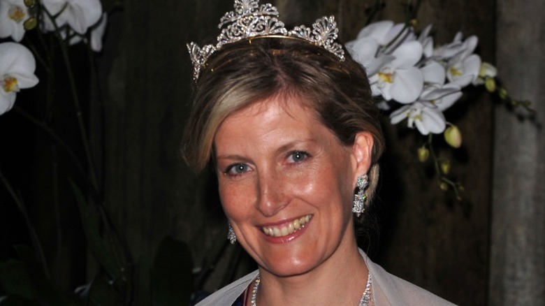 Sophie, Countess of Wessex at a Swedish royal wedding