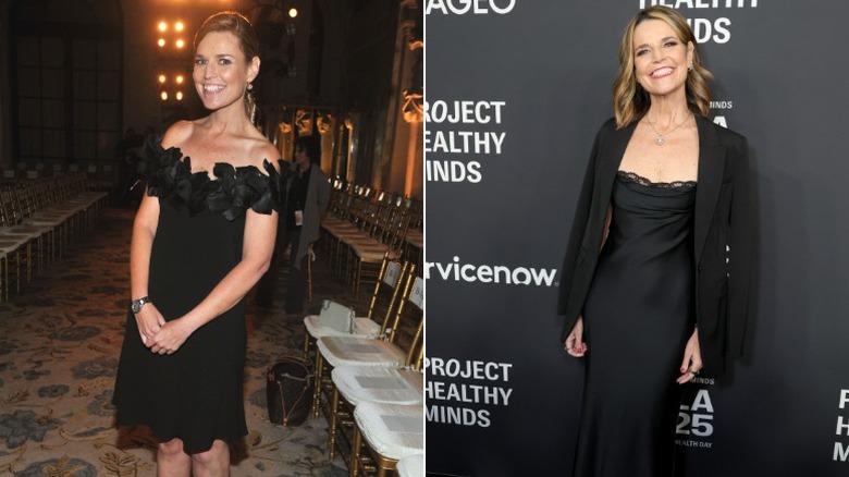 Savannah Guthrie attending a fashion show and at a charity gala