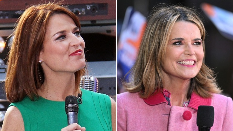 Savannah Guthrie interviews guests on the Today show