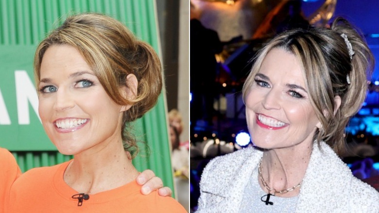 Savannah Guthrie smiles on set of the Today show