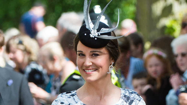 Pippa Middleton wearing an outdated peplum dress at the 2013 wedding of ﻿Melissa Percy and Thomas Staubenzee