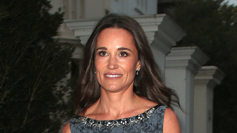 Pippa Middleton in a brocade dress