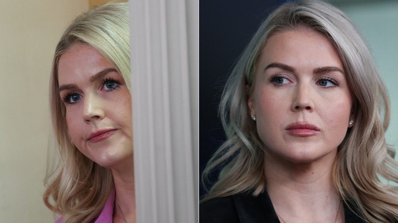 Karoline Leavitt in 2022 and 2025