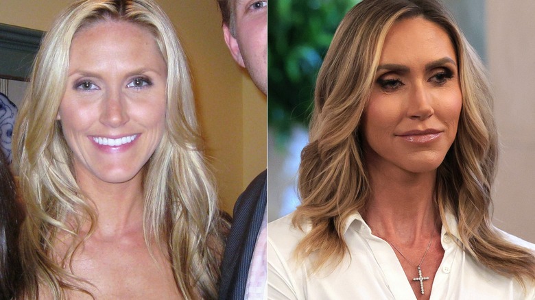 Lara Trump in 2010 and 2025