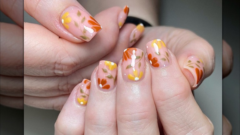 Porcelain nail manicure