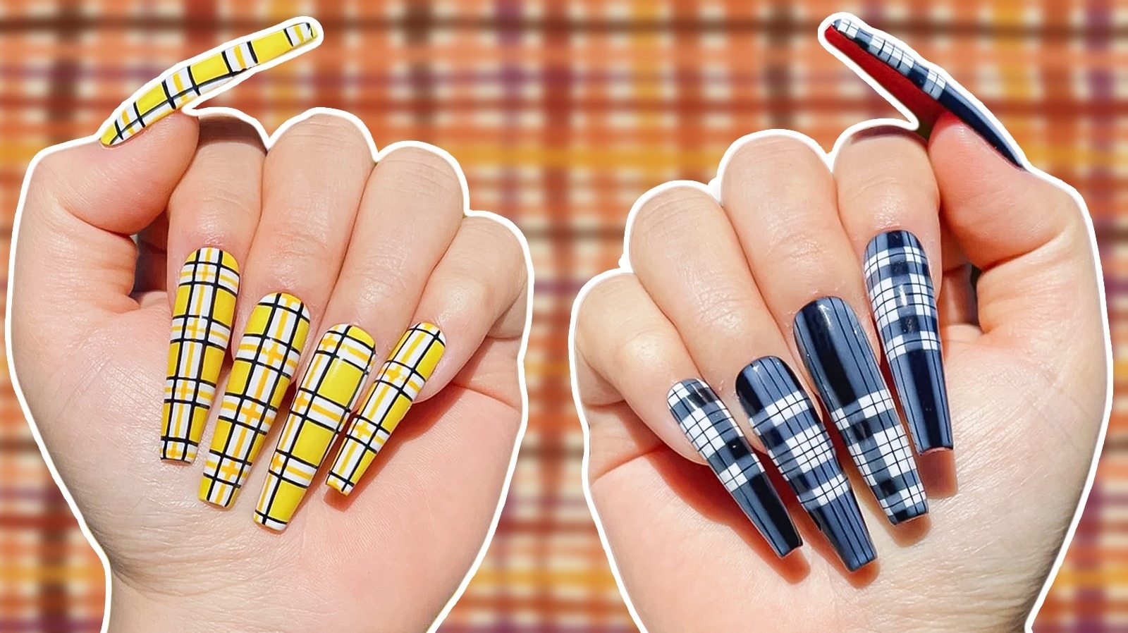 Plaid Nail Art Design | Easy Tutorial Video | Polishpedia: Nail Art | Nail  Guide | Shellac Nails | Beauty Website