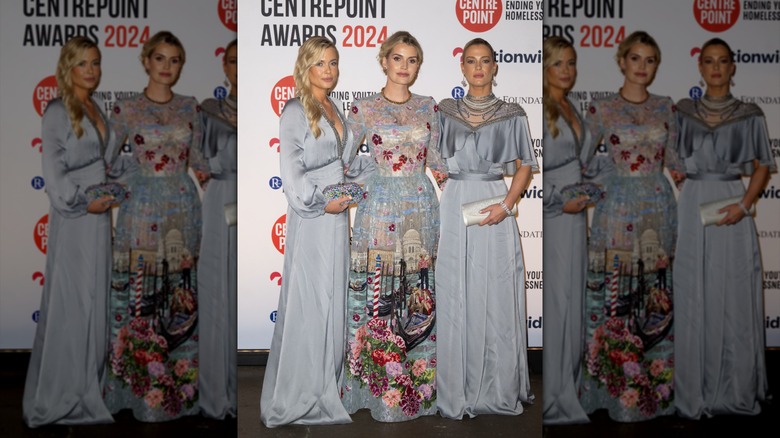 Lady Eliza Spender, Lady Kitty Spencer, and Lady Amelia Spencer in October 2024