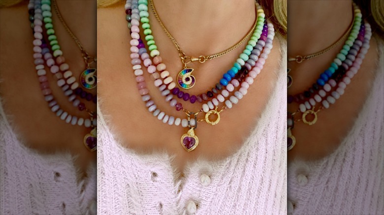 Colorful beaded necklace