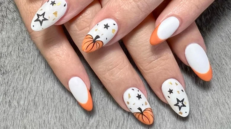 Pumpkin nail designs perfect for fall 