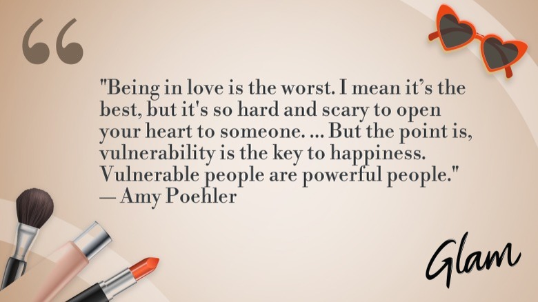 Amy Poehler quote on a beige background