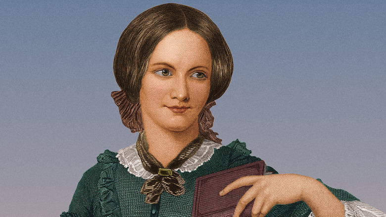Color portrait of English novelist Charlotte Brontë