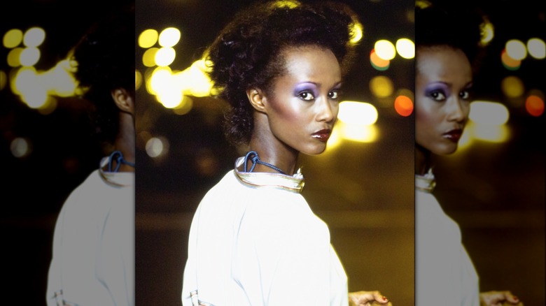 Iman poses for Vogue in 1976