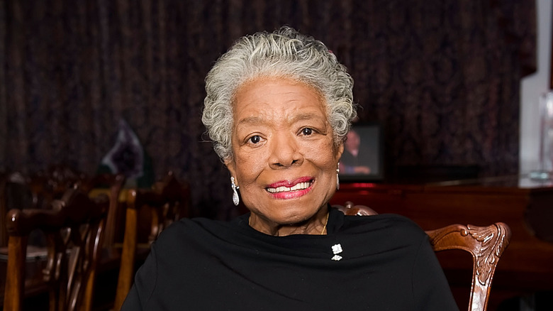 A professional portrait of Maya Angelou smiling