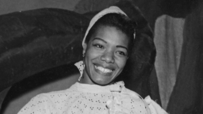 Maya Angelou performing in 1954