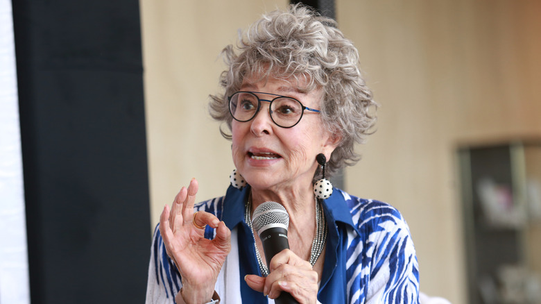 Rita Moreno during an August 2025 press conference.