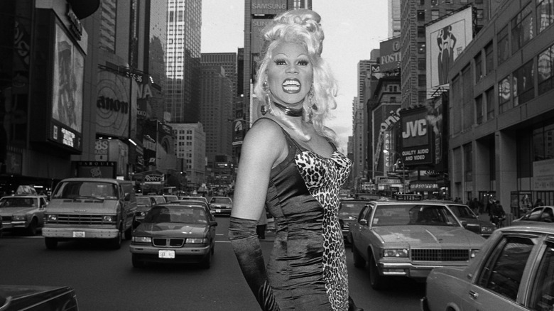 A portrait of RuPaul in NYC in 1992.
