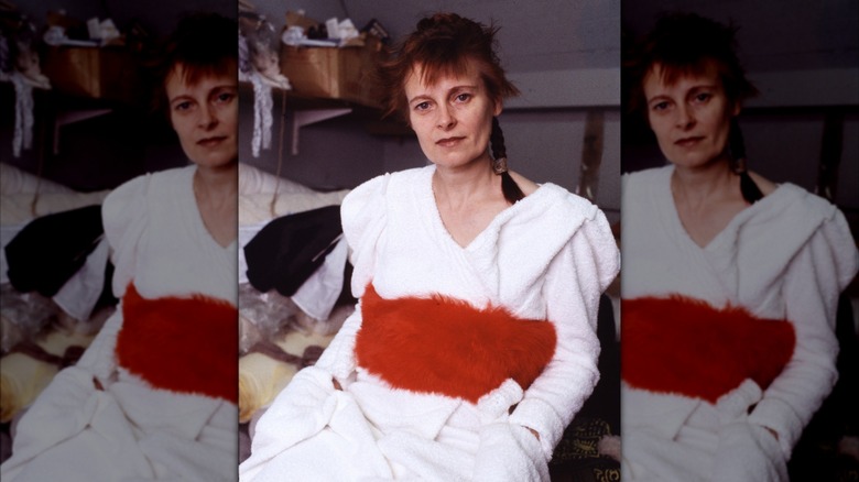 Vivienne Westwood at her London studio in 1982.
