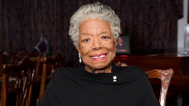 A professional portrait of Maya Angelou smiling