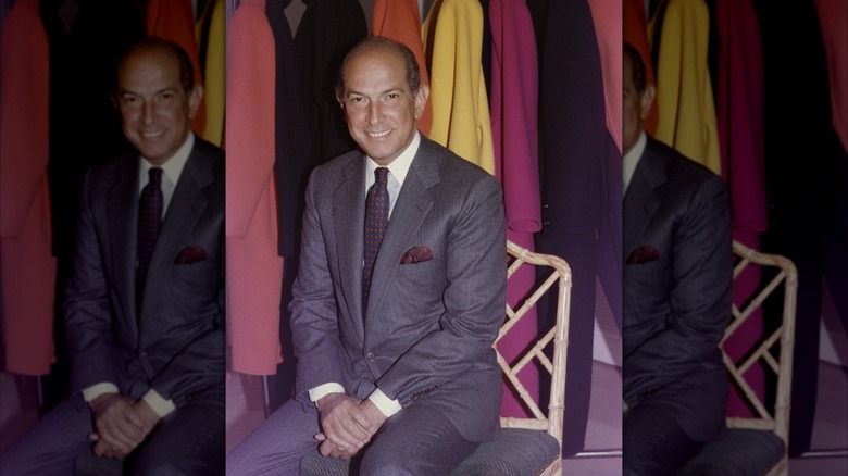 A portrait of Oscar de la Renta in 1988.