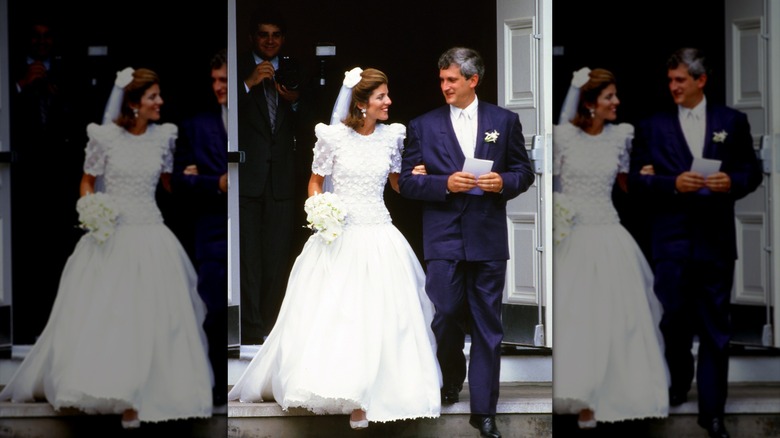 Caroline Kennedy and Edwin Schlossberg on their 1986 wedding day